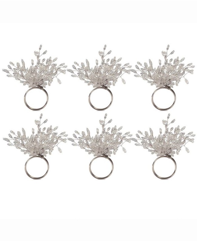 Beaded Burst Napkin Ring  Set of 6