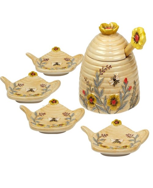 Bee Sweet 3-D Honey Pot with 4 Tea Bags