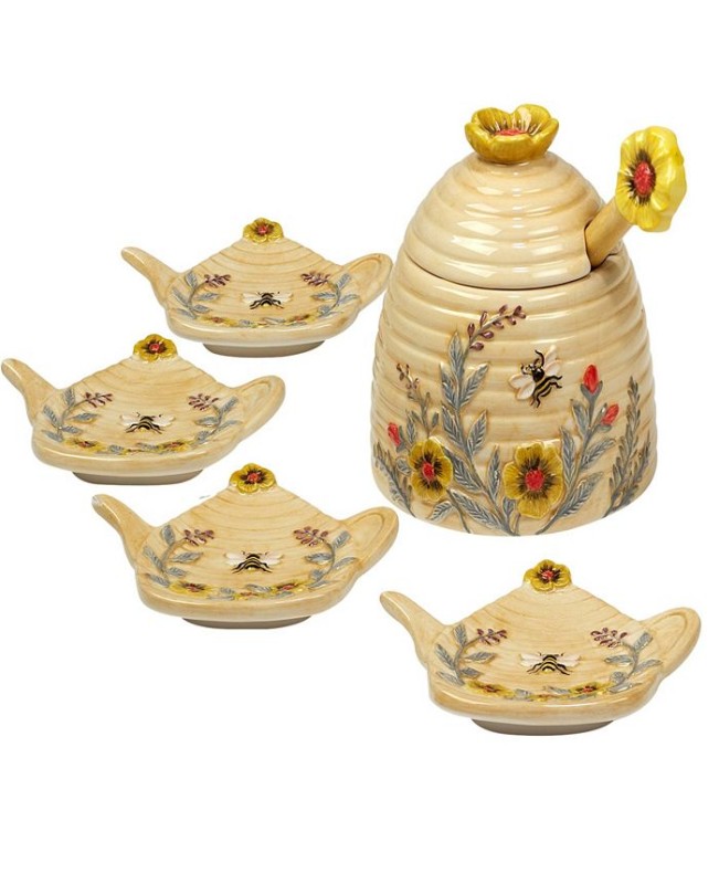 Bee Sweet 3-D Honey Pot with 4 Tea Bags