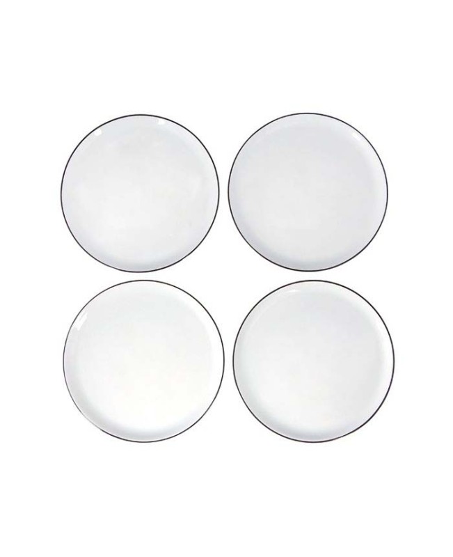 Cheerful Moments 4-Piece Cake Plate Set