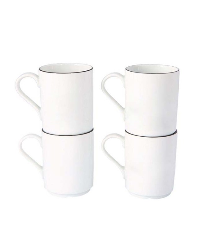 Be Happy 4-Piece Mug Set