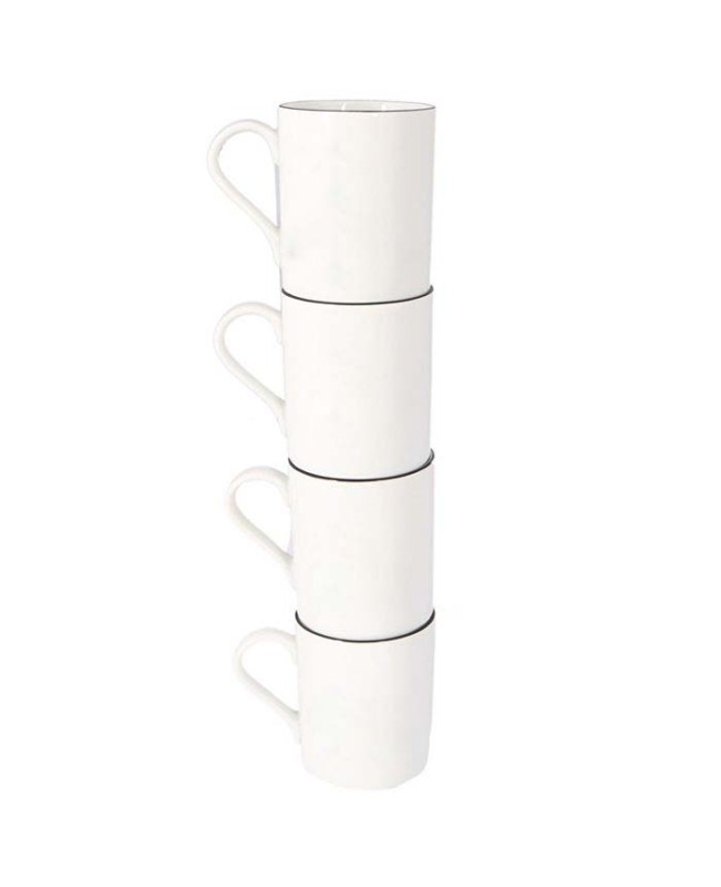 Be Happy 4-Piece Mug Set