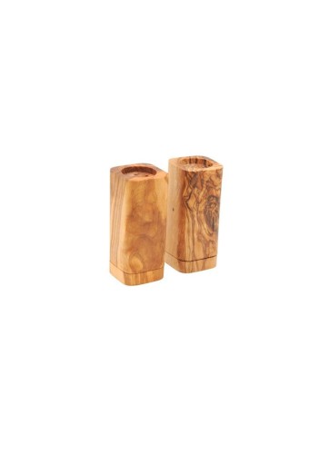 Wooden Salt and Pepper Shakers - Set of 2