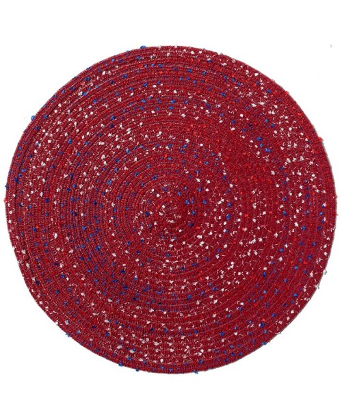 Americana Bouclé Round Placemat  Set of 4