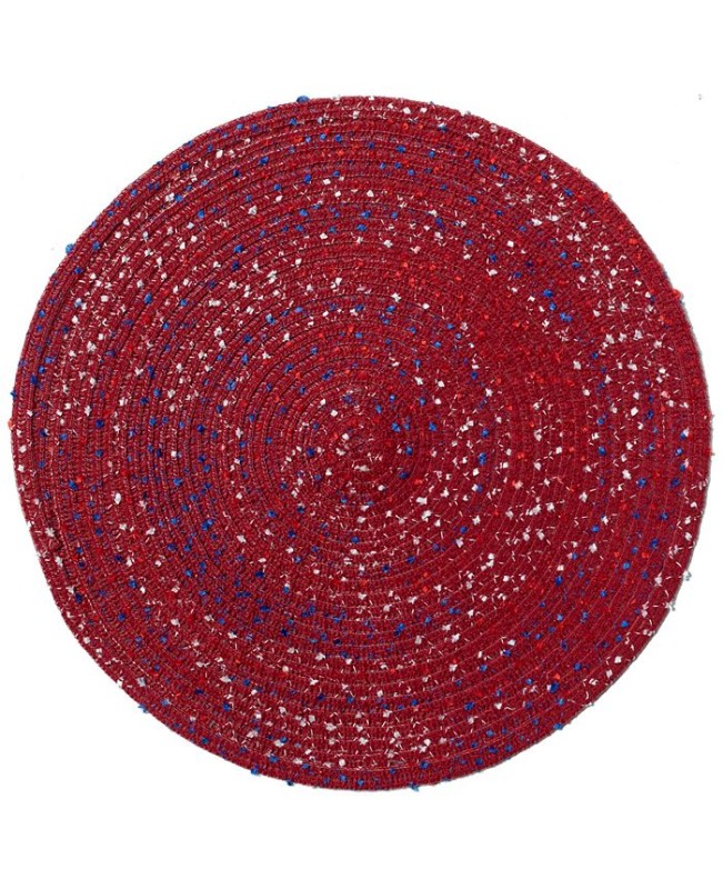 Americana Bouclé Round Placemat  Set of 4