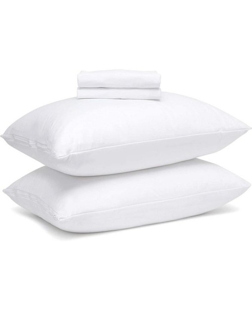 Breathable Microfiber Pillow Protector with Zipper...