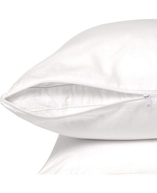 Breathable Microfiber Pillow Protector with Zipper...