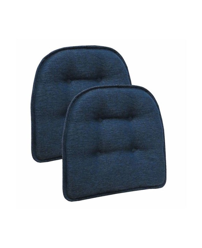 The Gripper Non-Slip Omni Tufted Bar Stool Cushion  Set of 2