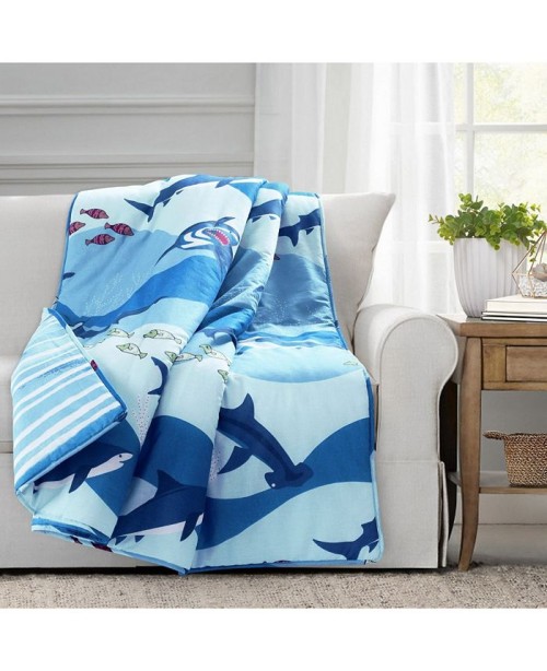 Shark All Over Throw for Kids  60