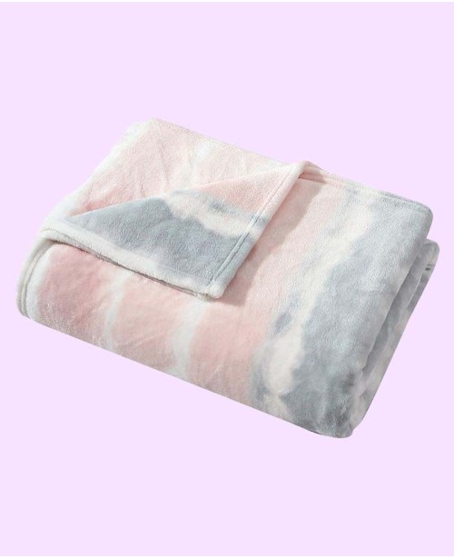 Tie Dye Cloud Ultra Soft Plush Fleece Blanket  Twi...