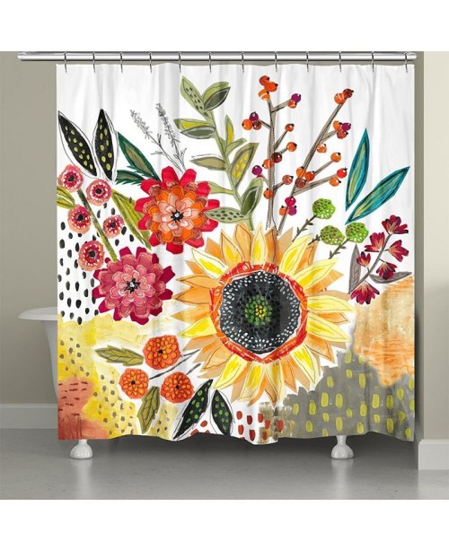 Sundaze Blooms Shower Curtain