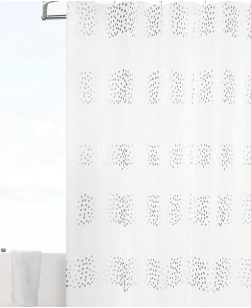 Stripe Dot 3D Semi-Transparent Shower Curtain/Line...