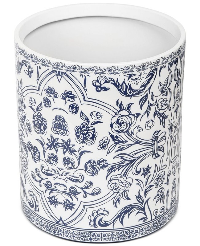 Damask Trash Can