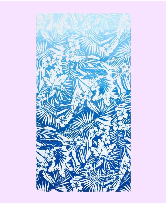 Ombre Palms Ocean Breeze Cotton Beach Towel  36