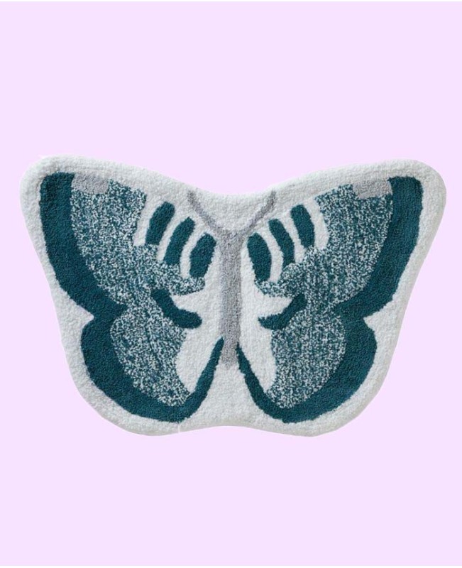 Inspirational Meadow Butterfly Bath Rug  19