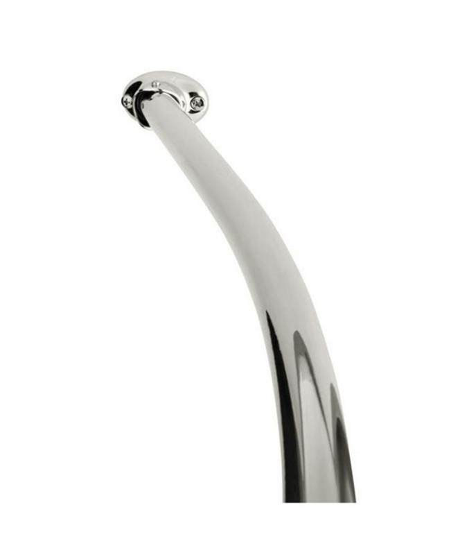 Arista Curved Adjustable Shower Rod Chrome Finish