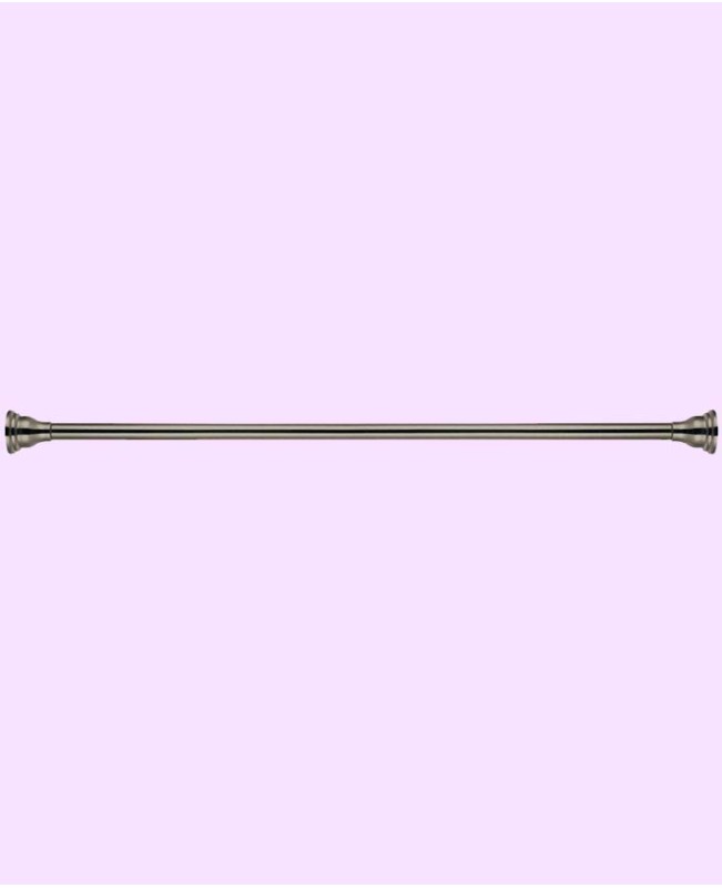 72-inch Tension Shower Rod with Decorative Flange