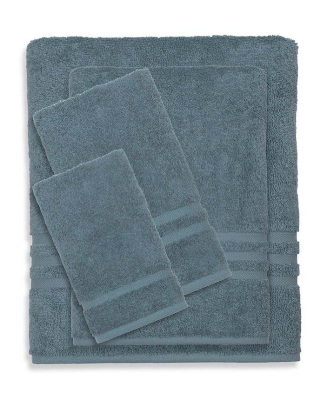 Textiles Turkish Cotton Personalized Denzi Teal Towel Collection