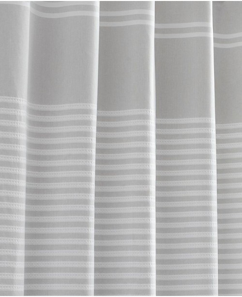 Seersucker Stripe Cotton Shower Curtain  72