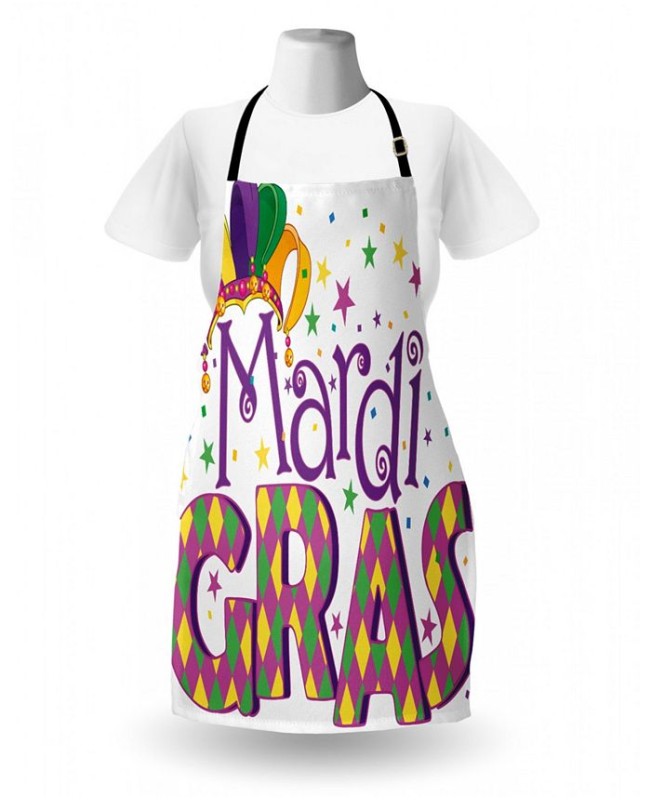 Festive Mardi Gras Apron