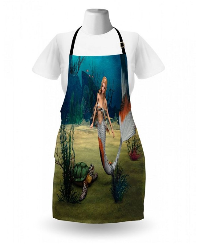 Ocean's Treasure Mermaid Apron