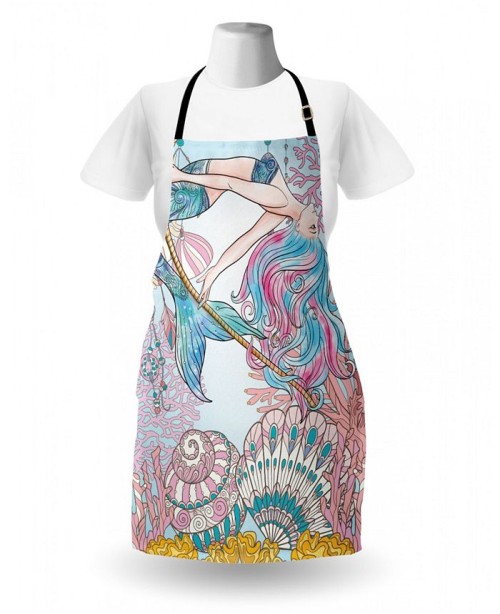 Aquatic Beauty Mermaid Apron